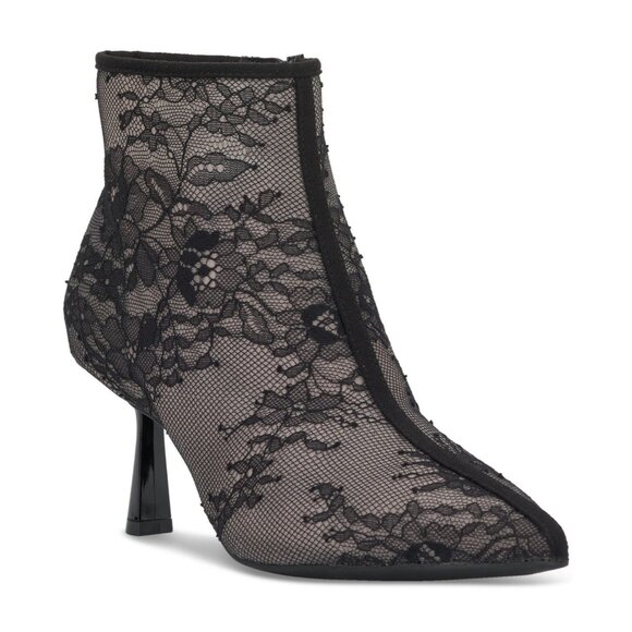 I.N.C. International Concepts Shoes - I.N.C. International Concepts Womens Raisie Dress Booties Black Lace Size 6M NIB